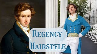 How to do a Regency Hairstyle  A la Brutus or Titus Hairstyle [upl. by Oren]