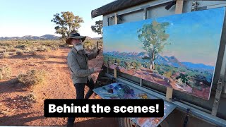 Plein Air Behind the Scenes  Outback Painting Trip [upl. by Hopper]