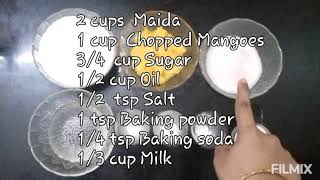 Eggless Mango Cake Recipe in Kadai Without EssenceTasty 100 [upl. by Nolos]