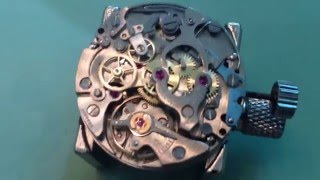 TISSOT chronograpf with Lemania Caiber 1277 part II [upl. by Llenhoj]