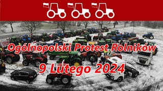 Ogólnopolski Protest Rolników Recz  Powiat Choszczeński  Droga Krajowa quot10quot  9 Lutego 2024 [upl. by Dorcia]