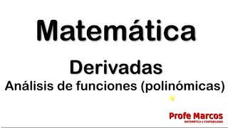 Análisis de funciones mediante derivadas [upl. by Marshall]