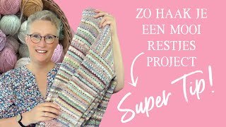 Haken met restjes en een SUPER TIP voor een mooi resultaat keepitsimplehaken [upl. by Ientruoc]