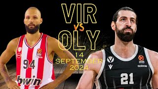 Virtus Bologna vs Olympiacos  Friendly Game Highlights  14 September 2024 [upl. by Ennaegroeg]