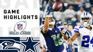 Seahawks vs Cowboys Wild Card Round Highlights  NFL 2018 Playoffs [upl. by Velleman416]