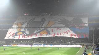 Coreografia curva nord Inter derby InterMilan 14112010 [upl. by Ynatirb950]