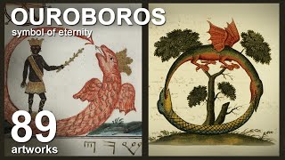 Ouroboros  alchemical and mythological symbol of eternity 89 Artworks Slideshow [upl. by Olgnaed972]