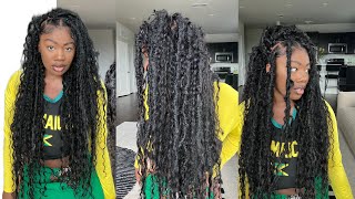 BOHO FAUX LOCS USING 3 BUNDLES  EASY STEPBYSTEP TUTORIAL  PROTECTIVE STYLE [upl. by Notaes186]