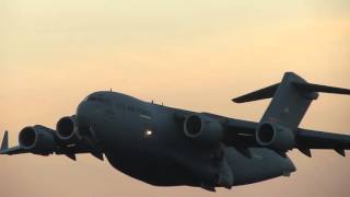 Boeing C17 Globemaster III takeoff Ilopango [upl. by Theola]