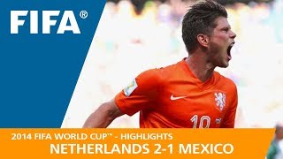 Netherlands v Mexico  2014 FIFA World Cup  Match Highlights [upl. by Correy]