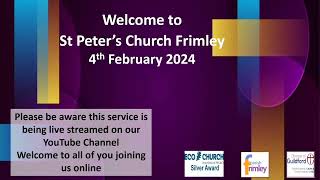 4 Feb 24 Frimley St Peters [upl. by Ivonne301]