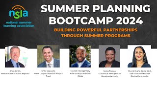 2024 Summer Planning Bootcamp  Session 6 Building Powerful Partnerships Through Summer Programs [upl. by Feinberg]