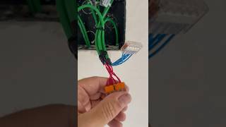 Conexión 🪛 de cableado bus para domotica knx en registro 👷‍♂️ con bornas Wago 221 ‼️ [upl. by Zulch]