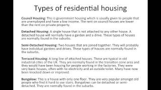 IGCSE Geography Settlements 23 [upl. by Divine]