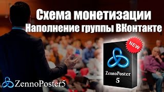 Схема монетизации Zennoposter Наполнение группы ВКонтакте [upl. by Llirrem]