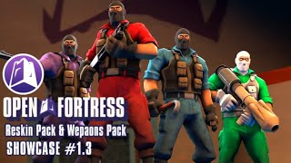 Open Fortress Reskin Pack amp Weapons Pack Mods  Showcase Gameplay 13  TF2 Android Mod [upl. by Starling]