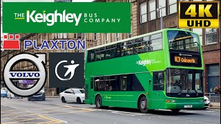 Transdev The Keighley Bus Company K7 to Oakworth via Exley Head Plaxton President​ Volvo B7TL [upl. by Det]