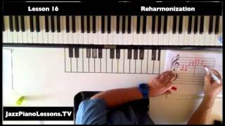 reharmonisation jazz piano [upl. by Attenahs]