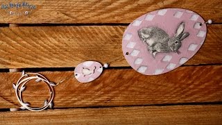 Ozdoba Wielkanocna  Decoupage  tutorial DIY [upl. by Winou]