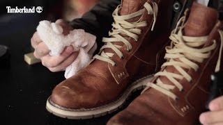 How to Clean Leather Boots Timberland Style [upl. by Alegnasor]