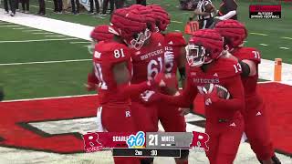 Rutgers Spring Game Highlights Gavin Wimsatt touchdown pass to Nasir Montgomery [upl. by Massab]