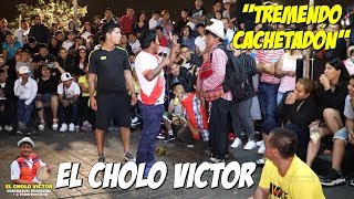 Cholo Víctor ft Chanchito Jr  Tremendo Cachetadón  CÓMICOS AMBULANTES DEL PERÚ [upl. by Jesse]