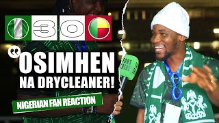 NIGERIA 30 BENIN REPUBLIC  Dani  NIGERIAN FAN REACTION  2025 AFCON Qualifiers HIGHLIGHTS 2324 [upl. by Aihsenor]