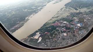 Biman landing Chittagong Air port 17082018 Abu Dhabi to Chittagong [upl. by Pelligrini895]