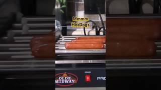 Yummy Hotdogs on a Roller Grill hotdog cooking [upl. by Shantha200]