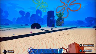 ASMR Exploring Bikini Bottom Sponge Bob on Minecraft [upl. by Aevin583]