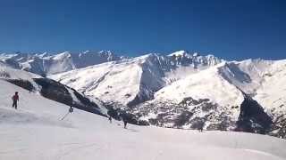 descentes de la piste des Lutins Valloire mars 2014 [upl. by Yllek402]