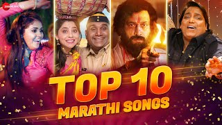 Top 10 Marathi Songs  Video Jukebox  Kelewali Zingaat Ashtami Bhurum Bhurum amp More [upl. by Ynoep]