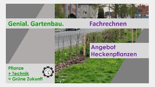 Fachrechnen  Angebot Heckenpflanzen  Tutorial 1 [upl. by Kanal]