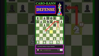 Carokann Defense Karpov Smyslov Variation 🤯🤯 shorts chess [upl. by Jemena955]