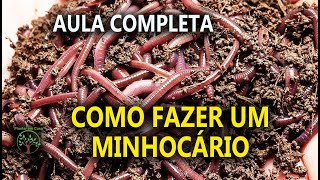 Minhocário Humus como Fazer em um Mini Curso de Dicas importantes com Ricardo Minhoca [upl. by Annyahs]