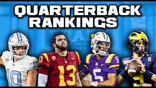 2024 NFL Draft Quarterback Rankings  This Is A VERY Controversial Quarterback Class [upl. by Anade307]