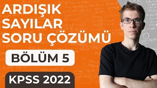 5 KPSS Matematik  Ardışık Sayılar Soru Çözümü 1 [upl. by Naig]