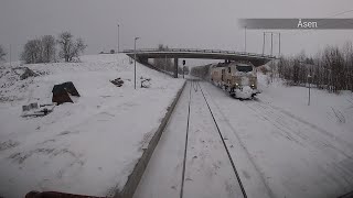 Drivers Eye View TrondheimMosjøen in a winter wonderland Di4 [upl. by Felty]