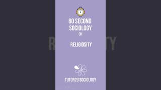 Disenchantment  60 Second Sociology Beliefs in Society [upl. by Idnahk]