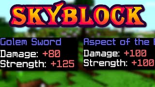 Solo Hypixel SkyBlock 22 Aspect of the End VS Golem Sword [upl. by Llehcar]