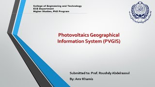 PVGIS Application [upl. by Avevoneg]