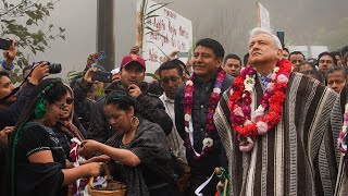 Inauguración del camino rural Santa María Tepantlali y diálogo con el pueblo mixe desde Oaxaca [upl. by Nhguavaj283]