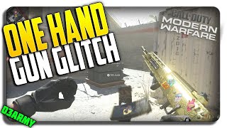 How to do the ONE HAND on Gun Glitch Modern Warfare Glitches [upl. by Wurster]