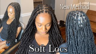 The BEST Way To Do Knotless Soft Locs No Knots No Nail Glue No Got2B  Detailed Softlocs Tutorial [upl. by Artur]