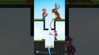 Good Waluigi amp Mario Water Challenge 🌳💦 Protect the Forest and Sea 💚 shorts tiktok Story viral [upl. by Dearborn]