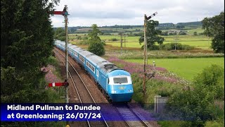 Midland Pullman amp Blackford Water train passing the Greenloaning Semaphores 260724 [upl. by Nnyliak]