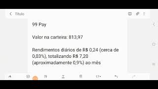 Renda fixa  Rendimentos em PicPay 99Pay e Banco Inter [upl. by Mandelbaum892]