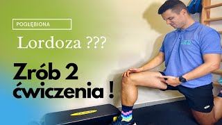 Hiperlordoza  Wykonaj te dwa proste ćwiczenia i poczuj różnice  179 FizjoTerapia HD [upl. by Annovaj]