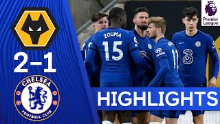 Wolves 21 Chelsea  Premier League Highlights [upl. by Leunamme]