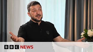 President Zelensky Trump would be hard work but we are hard workers  BBC News [upl. by Eirrak]